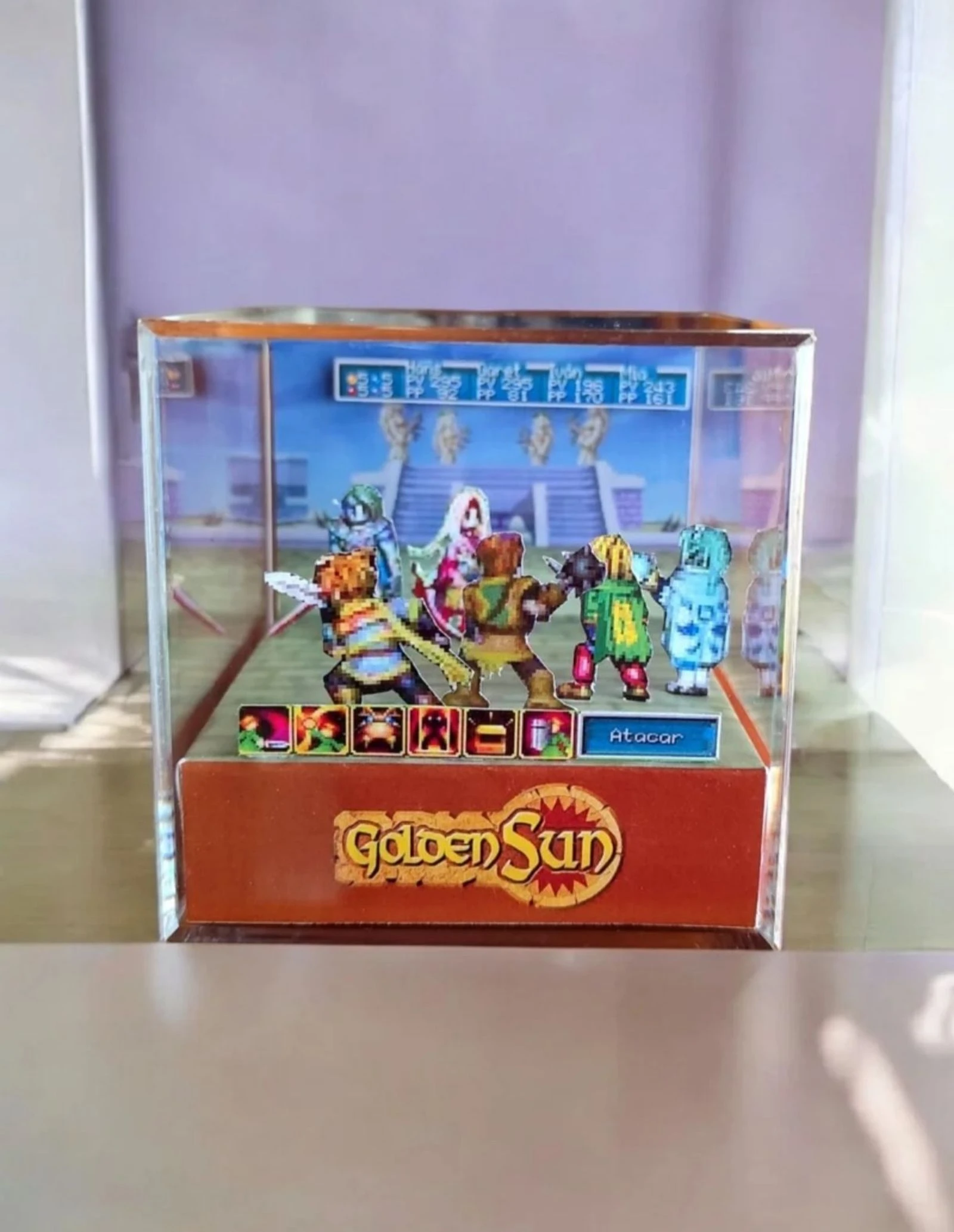 Golden Sun Diorama Cubo